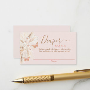 D'accompagnement Papillon Baby shower fille Déchets Carte Raffle