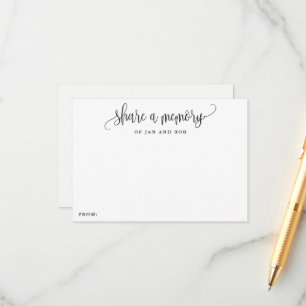 D'accompagnement Partager une carte de calligraphie minimaliste mém