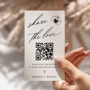 D'accompagnement Partagez la carte de boîtier de code QR Love Maria