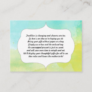 D'accompagnement Pas d'encart carte d'eau couleur bleu vert