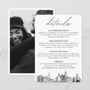 D'accompagnement Philadelphie Détails du Mariage Carte de boîtier