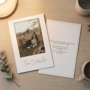 D'accompagnement Photo romantique - Détails Carte de boîtier