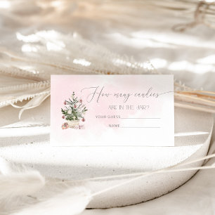 D'accompagnement Pink hiver deviner combien de canettes carte