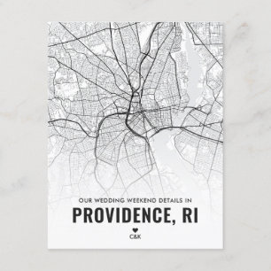 D'accompagnement Providence Mariage Weekend Details Carte de boîtie