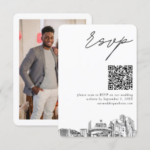 D'accompagnement Reno Wedding RSVP QR Code Carte de petit boîtier