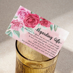 D'accompagnement Rose Blush Money Over Cadeaux Fonds nuptiaux Carte