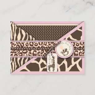 D'accompagnement Safari Girl Reminder Carte pour notes