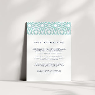 D'accompagnement Santorin Mariage Détails Carte de boîtier   Aqua