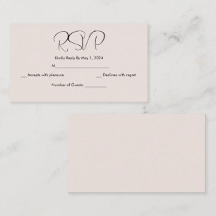 D'accompagnement simple japonaise carte rsvp de fleurs de cerisier
