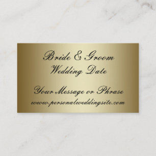 D'accompagnement Site Mariage Gold Insérez une carte pour les invit