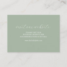 Site Web mariage Insérer une carte Sage vert Scrip
