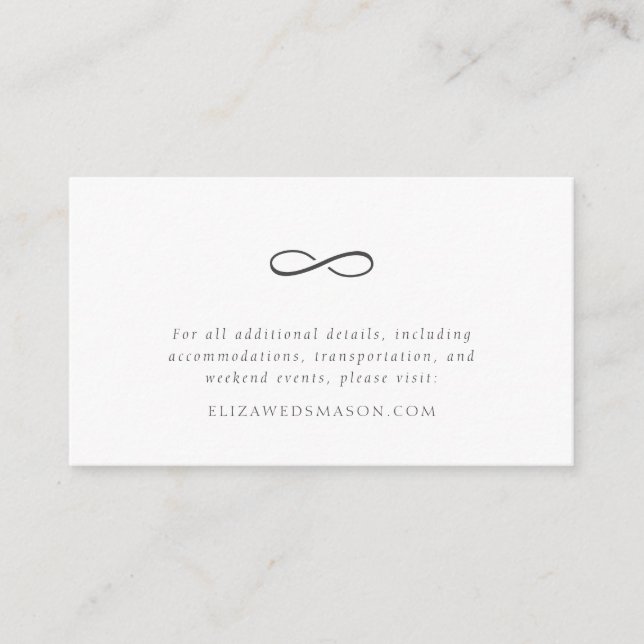 D'accompagnement Symbole d'infini Carte de boîtier pour petit site  (Devant)