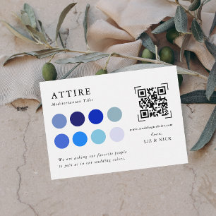 D'accompagnement Tenue de Mariage Carte de Code QR à Insérer