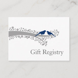 D'accompagnement tree marine bleu lovebirds Cadeau Carte d'enregist