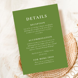 D'accompagnement Tropical Green Elegant Details Carte de boîtier