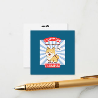 D'accompagnement Une carte de chien adorable