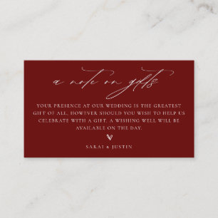 D'accompagnement Une Note Sur La Carte Mariage De Boîtier Cadeaux
