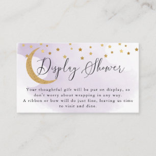 D'accompagnement Violet au-dessus de la lune carte de douche