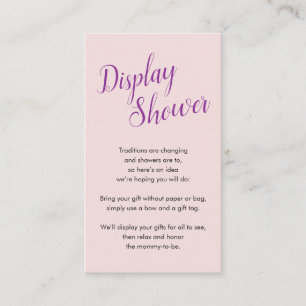 D'accompagnement Violet et rose Afficher la carte de douche