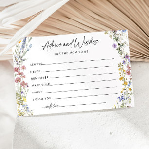 D'accompagnement Wives For Baby Fleur sauvage Baby shower carte con