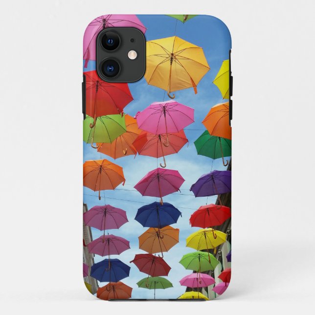 Dach aus Regenschirmen Case-Mate iPhone Hülle (Rückseite)