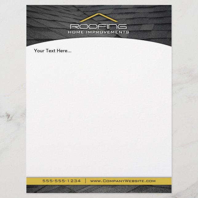 Dach Beruflich Business Flyer Gelb (Vorne)