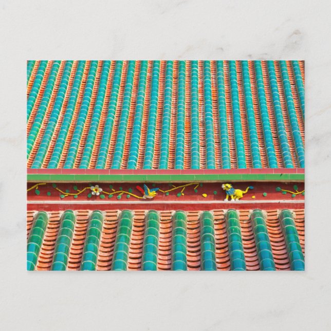 Dach Detail des Südputuo-Tempels Postkarte (Vorderseite)