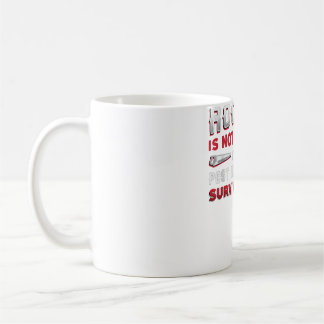 Dach ist kein Beruf Überlebenskünstler Männer Roof Kaffeetasse