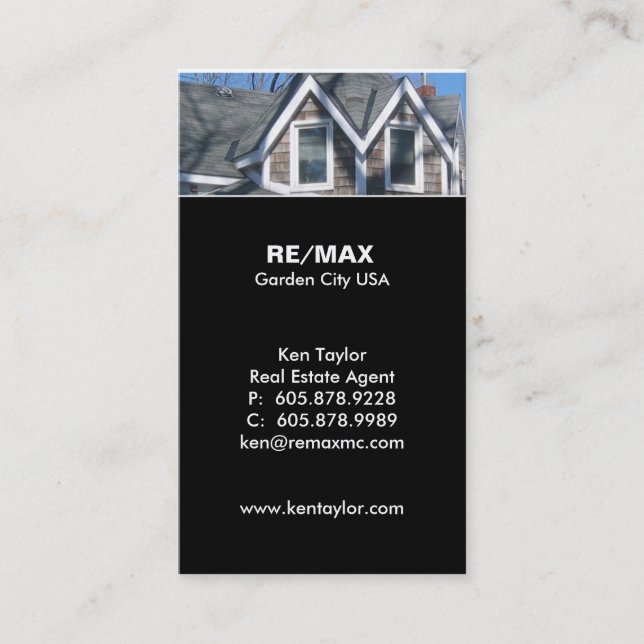 Dach Real Anwesen Business Card Sky Visitenkarte (Vorderseite)