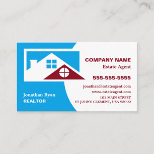 Dach-Tops, Realtor, Anwesen Agent Business Card Visitenkarte