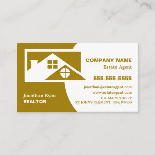 Dach-Tops, Realtor, Anwesen Agent Business Card Visitenkarte