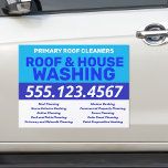 Dach und House Washin gCar Magnet<br><div class="desc">Feines, auffälliges blaues Design</div>