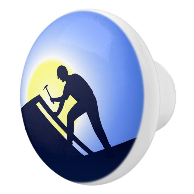 Dacharbeiter Keramikknauf (Rechts)