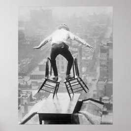 Dachausbalancierungsgesetz, 1910. Vintages Foto Poster