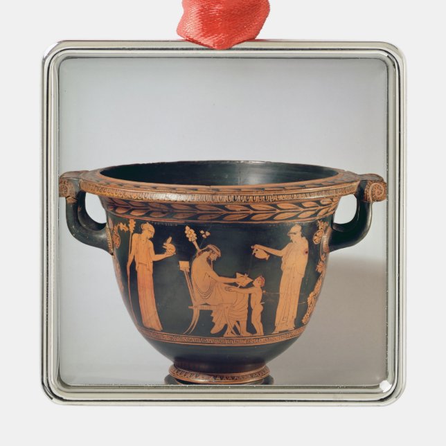 Dachboden Rotzahl Glocke krater, c.450-440 BC Silbernes Ornament (Vorne)