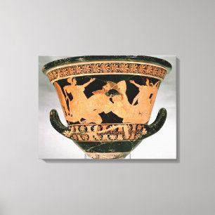 Dachboden Rotzahl Kelch-krater, der Herakles W Leinwanddruck