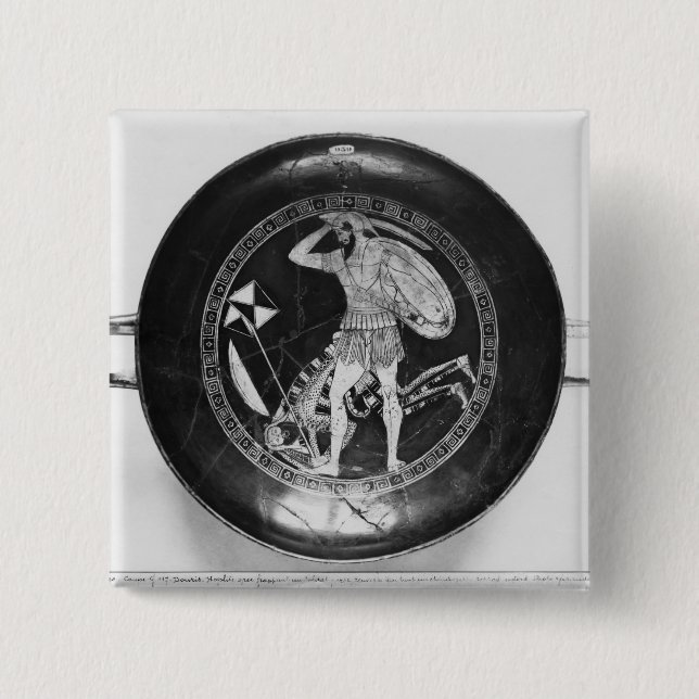 Dachboden Rotzahl Schale Button (Vorderseite)