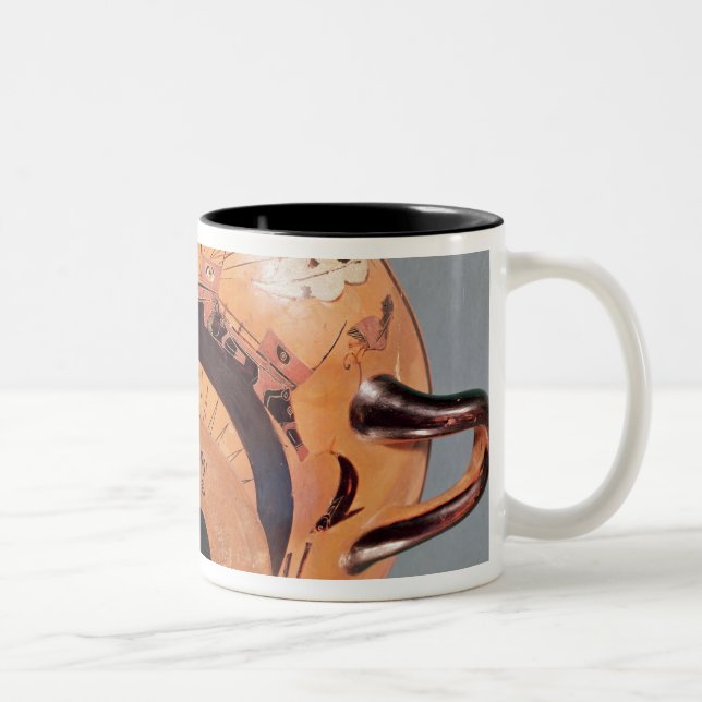 Dachboden Schwarzzahl Schale Zweifarbige Tasse (Rechts)