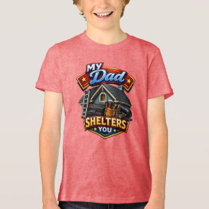Dachdecker/Hausbauer Tri-Blend Shirt