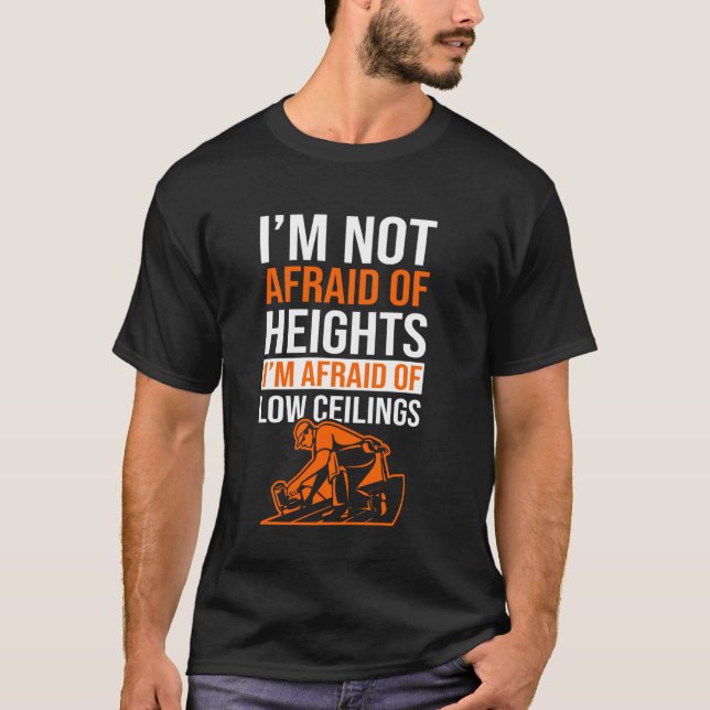 Dachdecker Schieferdecker Dachdecker Bauarbeiter D T-Shirt (Vorderseite)