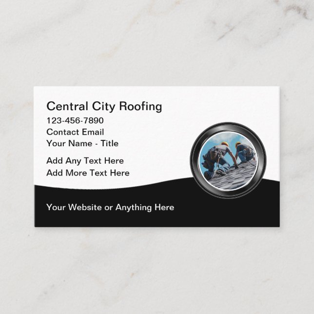 Dachdeckerkarten - Business Cards Einzigartiges De Visitenkarte (Vorderseite)