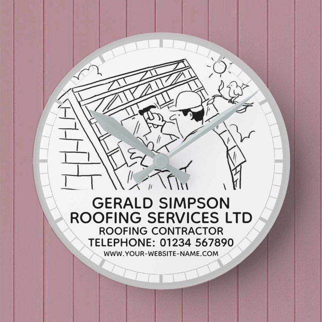 Dachdeckerreparaturen des AN Runde Wanduhr (Von Creator hochgeladen)