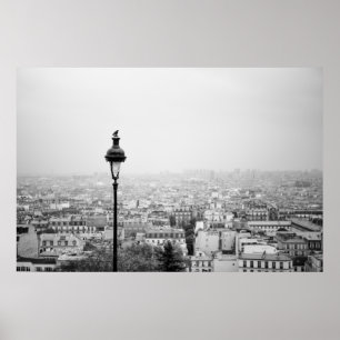 Dächer des Paris - Plakat