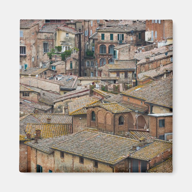 Dächer im Siena-Foto-Magneten Magnet (Vorne)