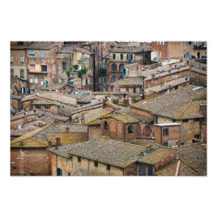 Dächer im Siena-Fotodruck Fotodruck