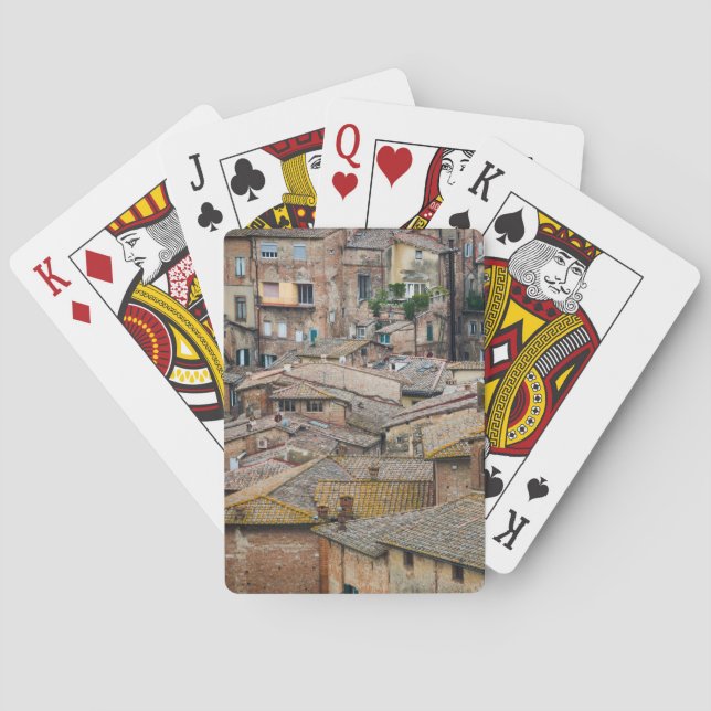 Dächer in der Siena-Pokerplattform Spielkarten (Rückseite)
