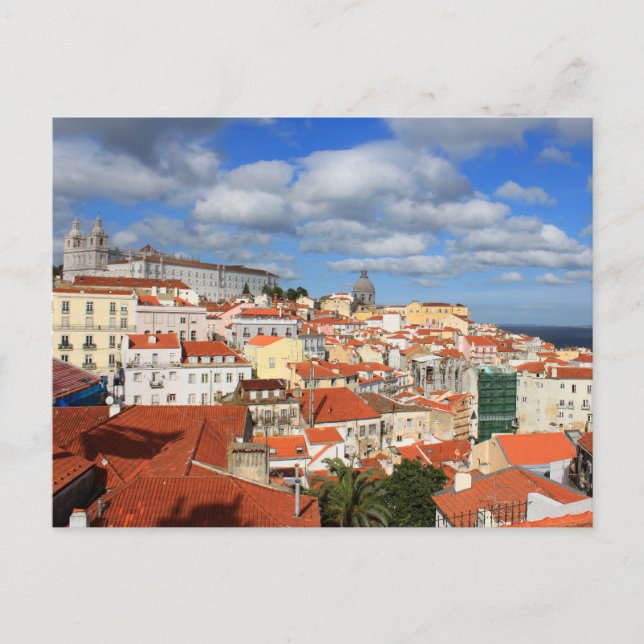 Dächer von Alfama Lissabon Postkarte (Vorderseite)