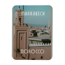 Dächer von Marrakesch, Marokko Magnet