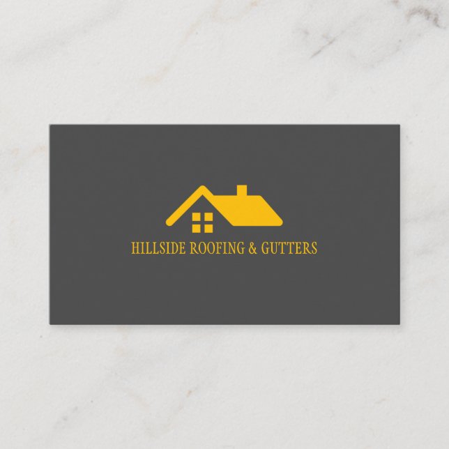 Dachfenster Windows Construction Business Card Visitenkarte (Vorderseite)