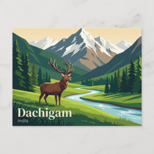 Dachigam-Nationalpark Indien Postkarte